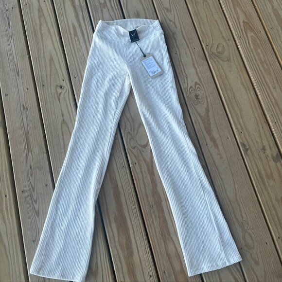 Prana Escambia Bootcut Pants NWT Aut Lait Heather Cream Gray XS Corded - Picture 1 of 10